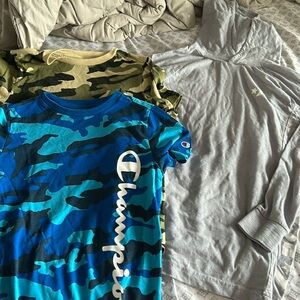 3 Boys Champion & Converse Shirts - Medium